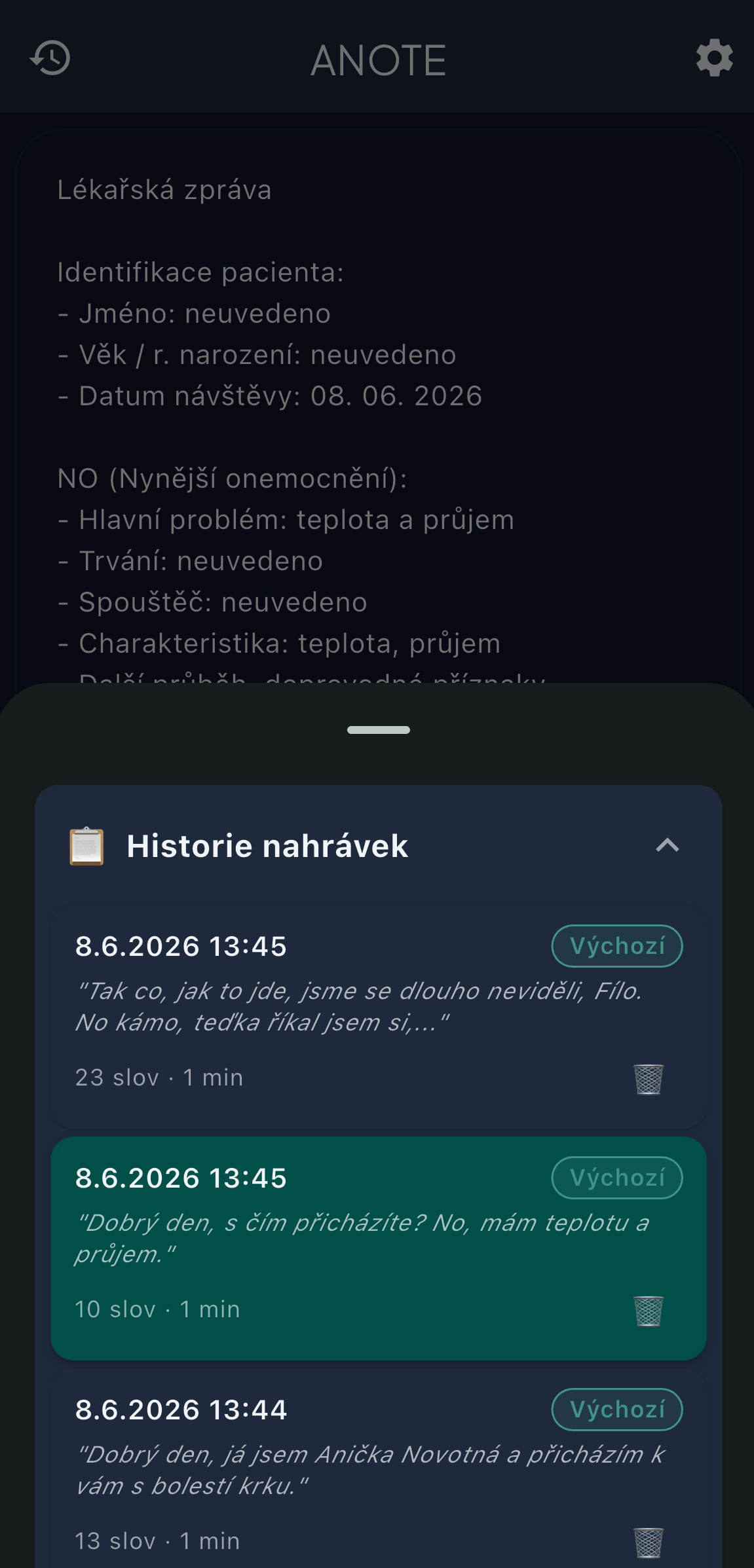 Recording history
